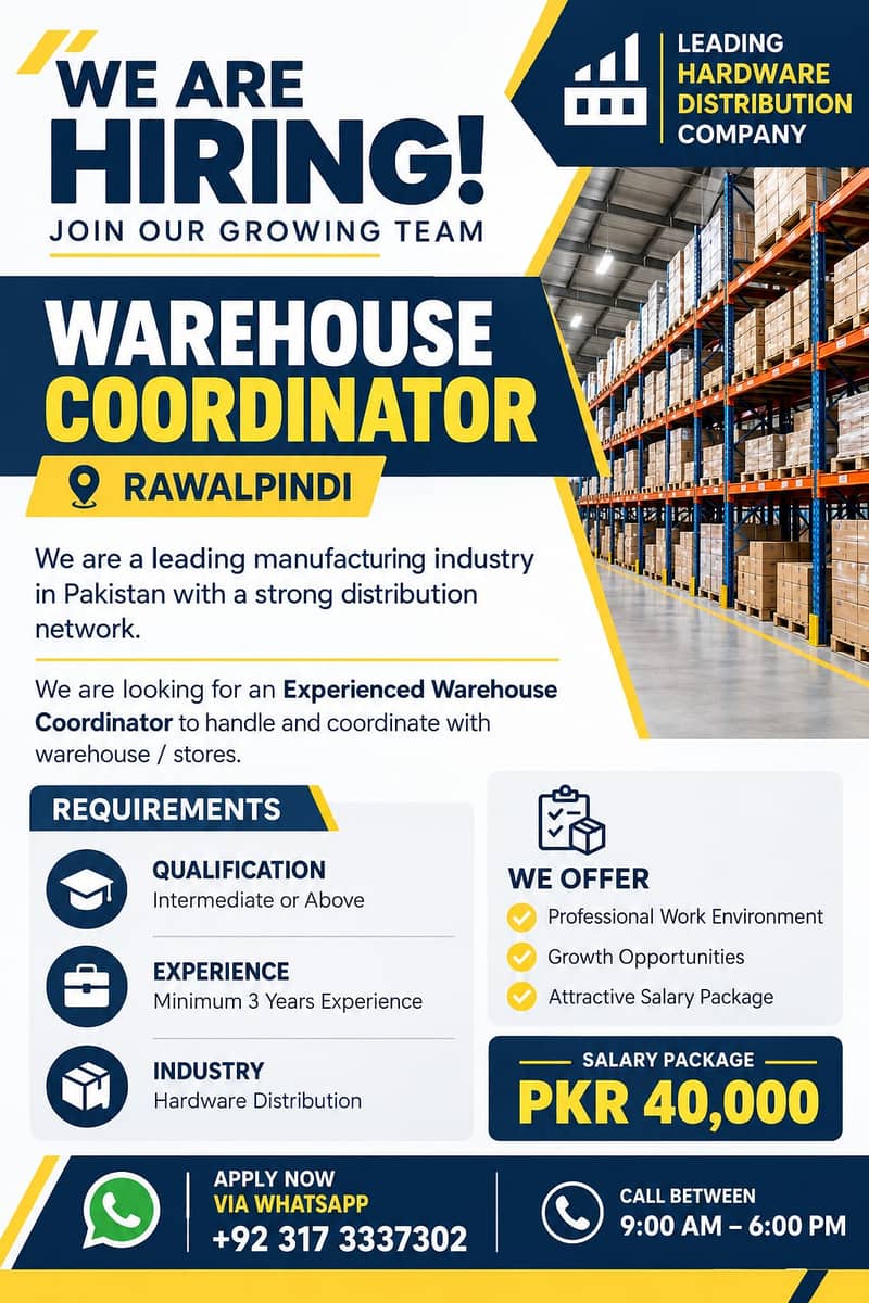 WAREHOUSE COORDINATOR 0