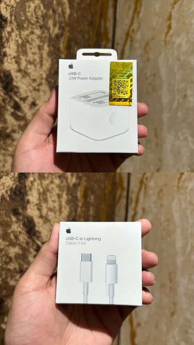 Apple 20W Charger Adapter + Lightning Cable Combo