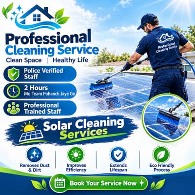 Solar panel cleaning services