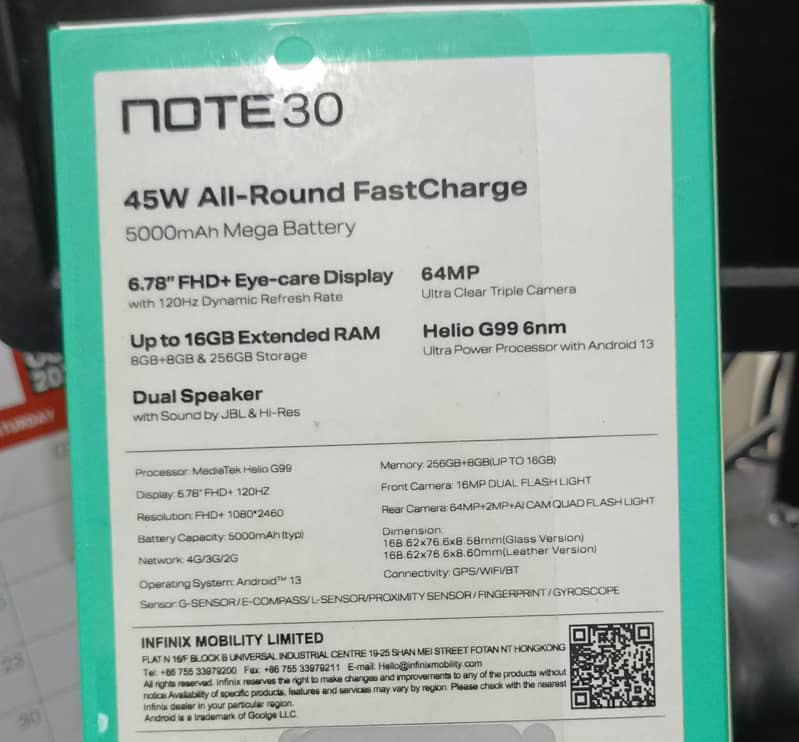 Infinix Note 30 8