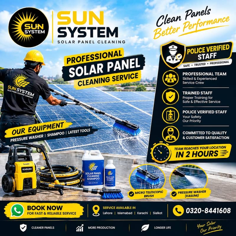 Solar panel cleaning services 0