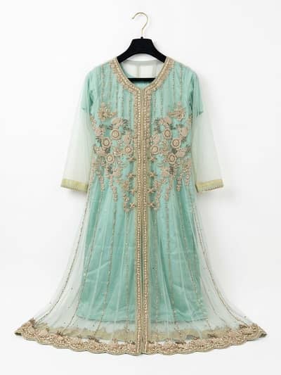Handmade Gown with dupatta trouser