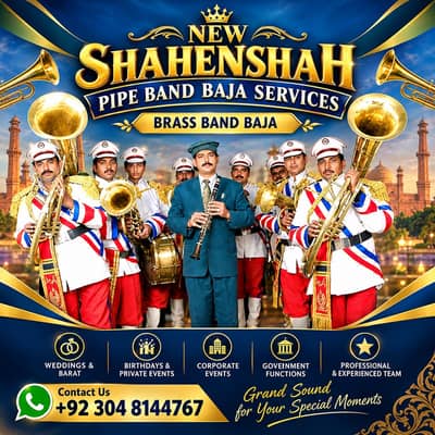Brass Fauji Band, Events, Dhool services, Fauji Pipe Band, Qawali