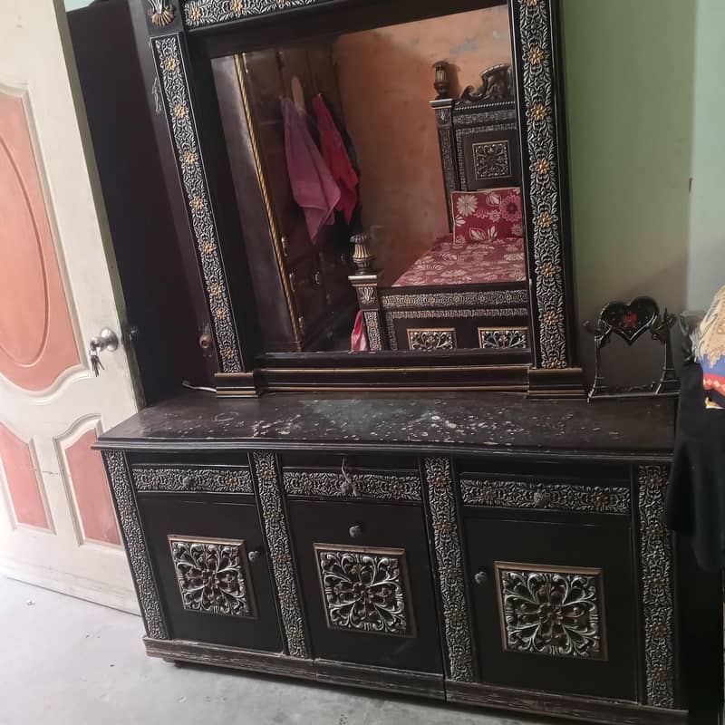 bed set side table dressing singar 6