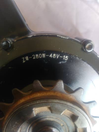 e bike hube motor 280w 48v allow rim 100% working