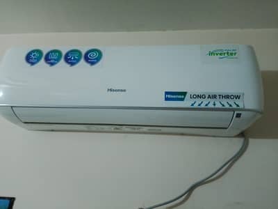 Hisense 1 ton DC inverter T3 good condition 6 month used only
