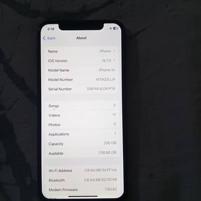 Apple iPhone XS 256 GB