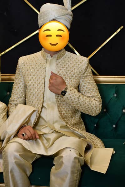 Sherwani with Matching Turban ( Pagri ) For Sale