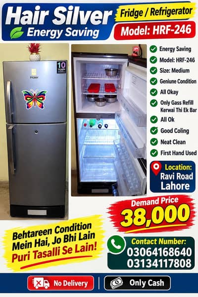 For sale Hair refrigerator Geneine condition medium small size