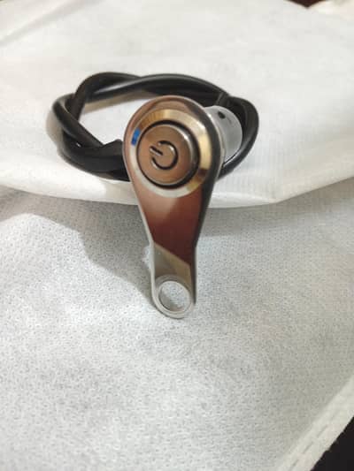 fancy metal bike button with blue led light