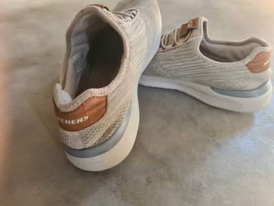 Skechers Beige & Brown Men's Casual Sneakers – Stylish & Comfortable