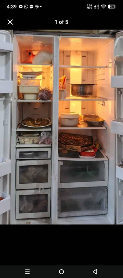 Samsung double door fridge all okay big size inverter