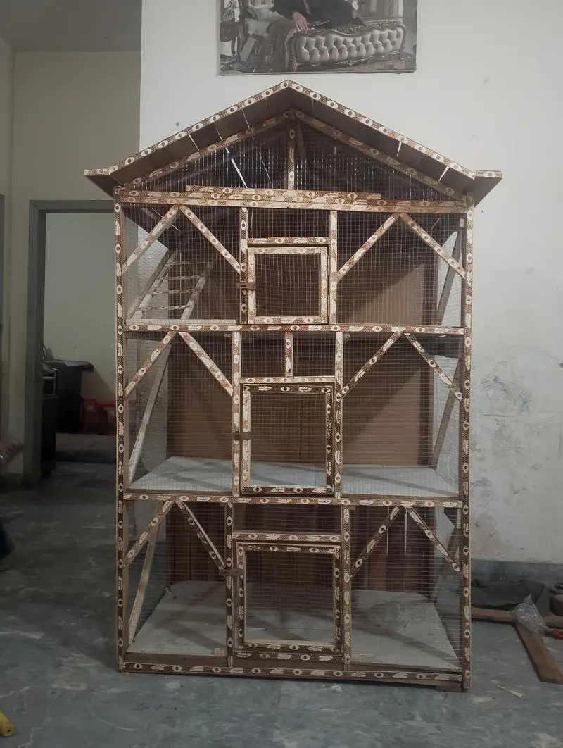 wooden cage