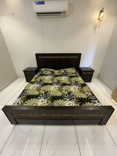 Wooden bed