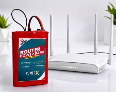 12V WiFi Router Mini UP | 5 Hours+ Backup 5 Months Warranty