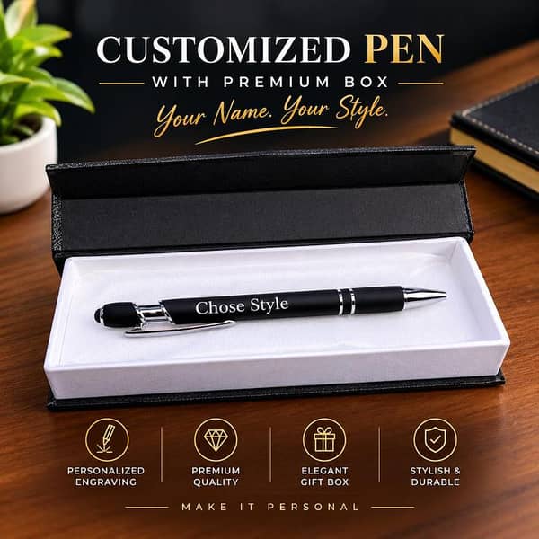Customized Name Pen with Premium Gift Box