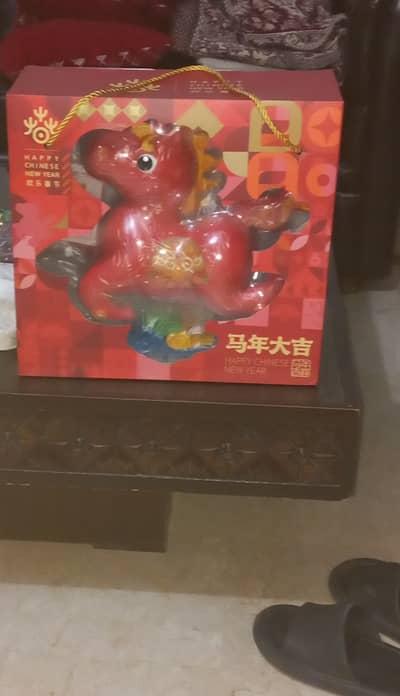 Lucky horse mascot figurine