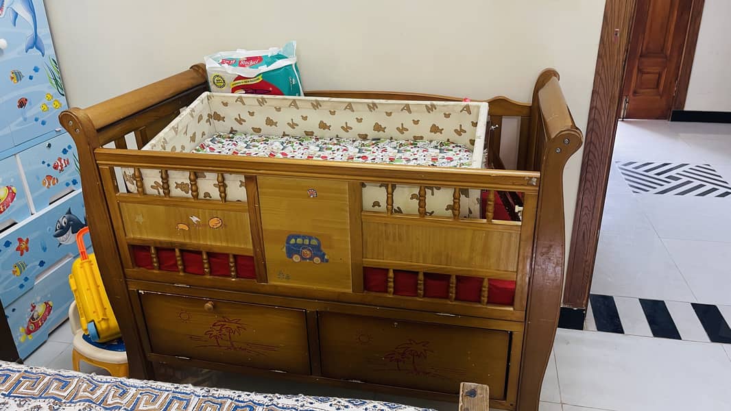 Bed set double bed with side table 5