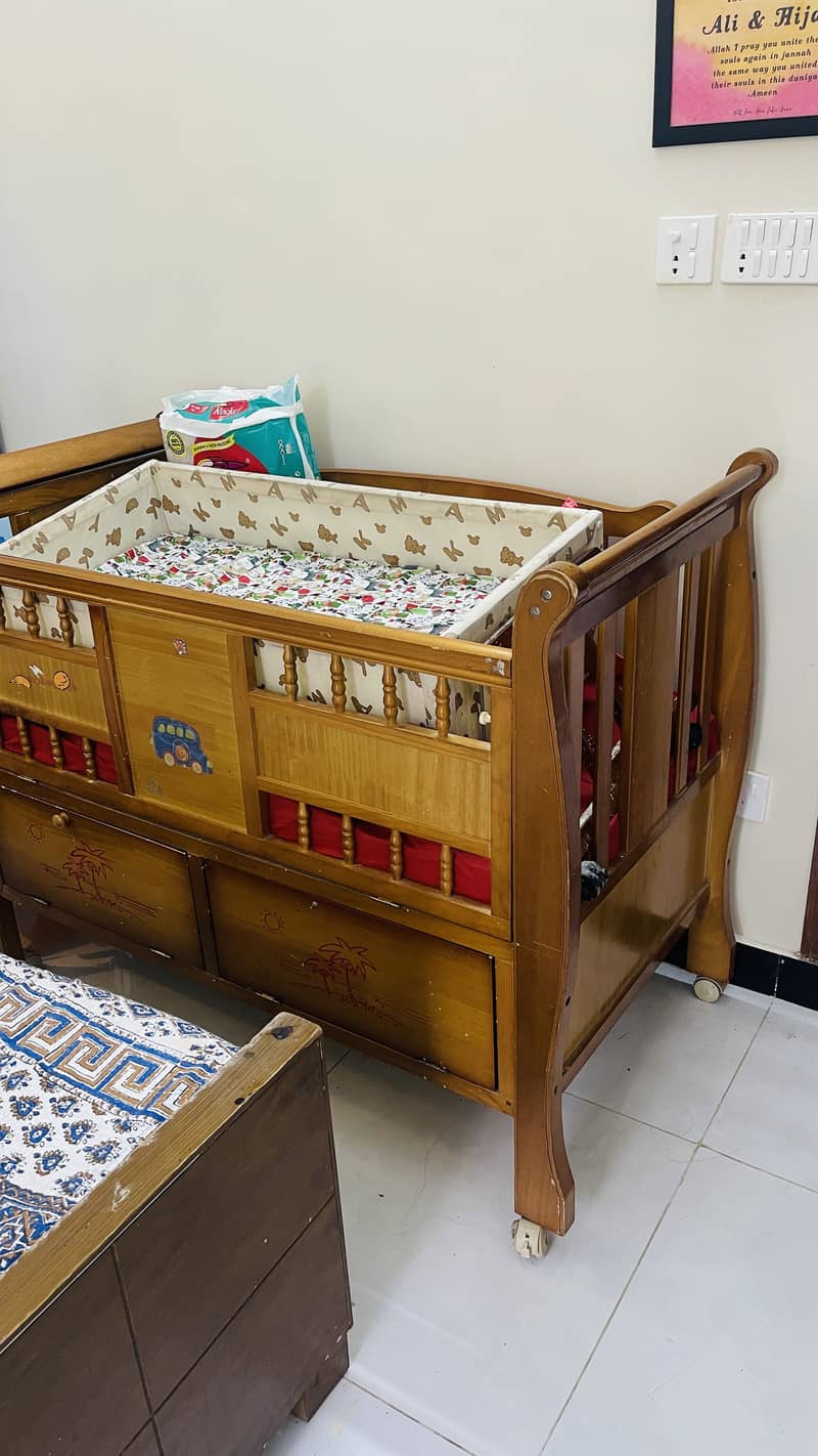 Bed set double bed with side table 8