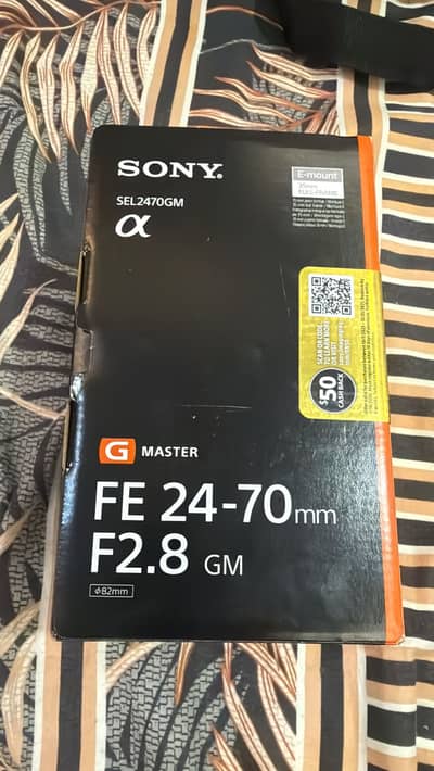 Sony FE 24-70mm F2.8 GM G Master Lens – Like New – Box Available
