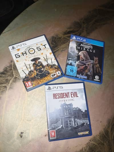 Ghost of yotei, Resident evil requiem & Assassin's creed mirage