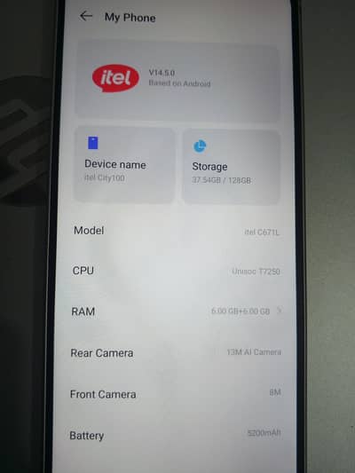 Itel City 100