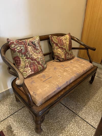 Complete Wooden Lounge Sofa Set