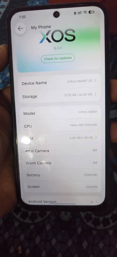 Infinix smart 20