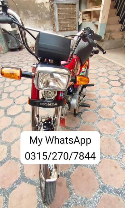 honda CD 70 cc bike 2020 model urgent for sale