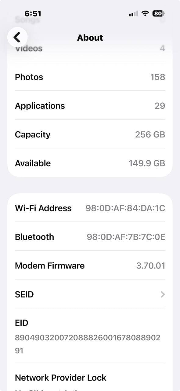 Apple iPhone 15 Pro with box 256GB 9