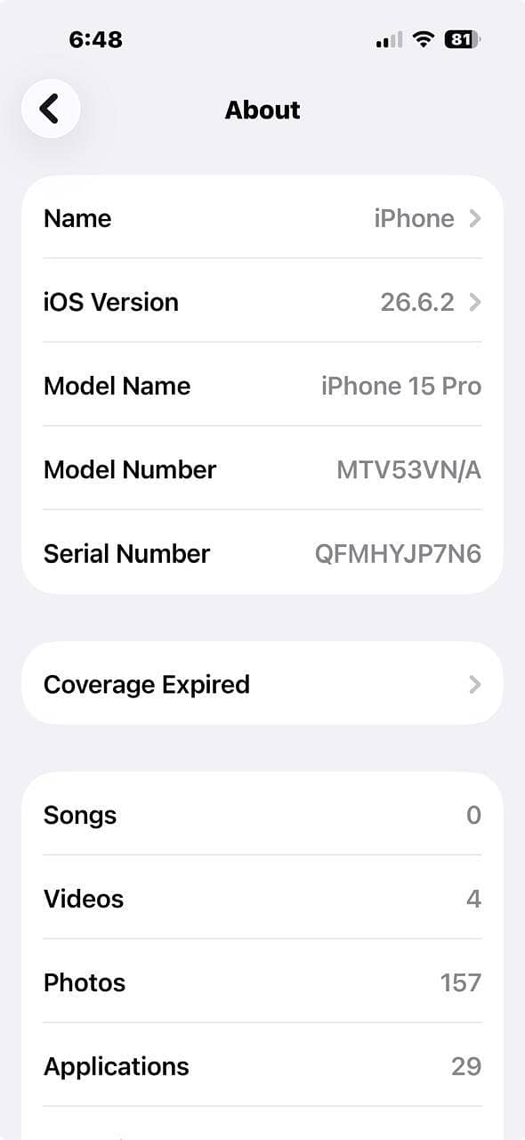 Apple iPhone 15 Pro with box 256GB 11