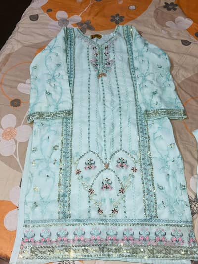 3pc embroidered dress for sale