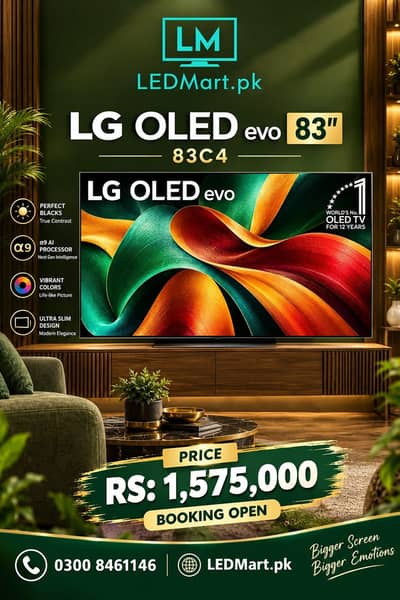 LG OLED 83" 83C4 4K SMART 2024 NEW MODEL
