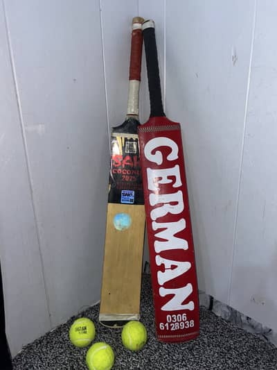 GERMAN & SAKI ( two bats ) with 3 balls 
