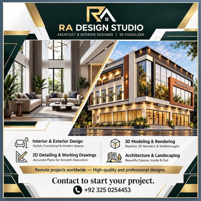 Interior Design/3D visualizer/Renovation Draftsman/Architect Services 0