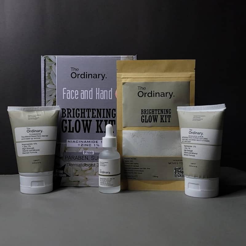 The Ordinary Brightening glow kit 4+ Piece serum exfoliator cream ...