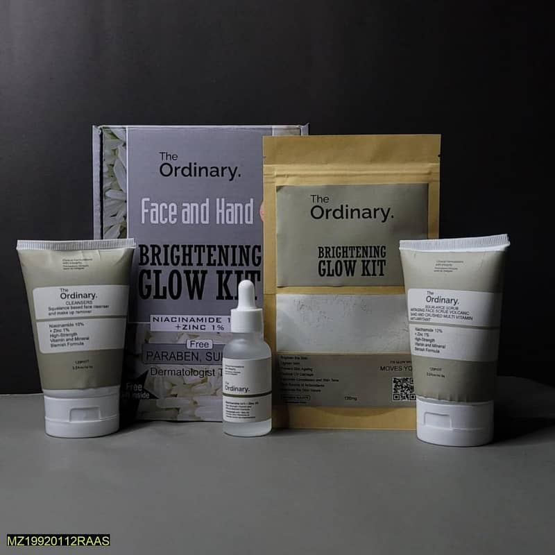 The Ordinary Brightening glow kit 4+ Piece serum exfoliator cream ...