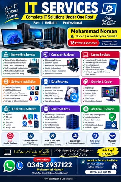 Complete I. T services