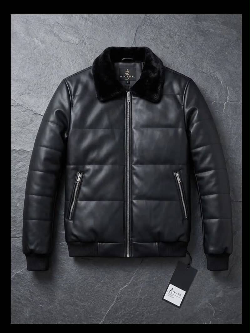 Leather puffer jackets 2