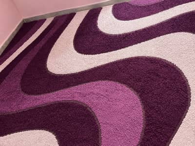 Turkish Purple Shaggy Carpet