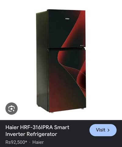 Haier new  inverter fridge model 316