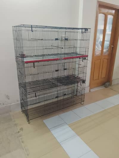 8 portion cage size 4 / 1.5 / 1.5+love birds and boxes+blue ring neck