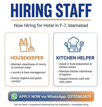 Housekeeper and Kitchen Helper