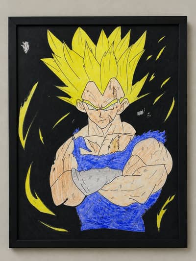 Original Hand-drawn Vegeta Artwork | For anime fans