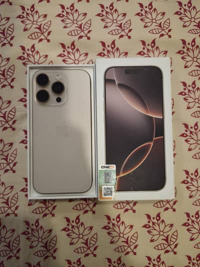iPhone 16 Pro 256GB | Desert Titanium | PTA Approved | Mint Condition