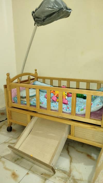 Baby wooden cart