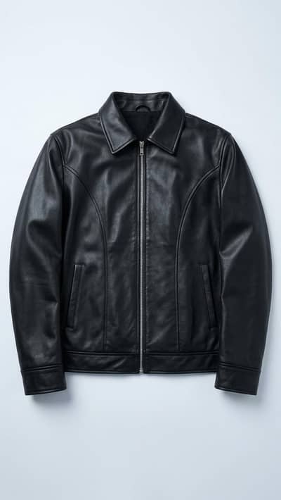 Premium Black Rexine Jacket