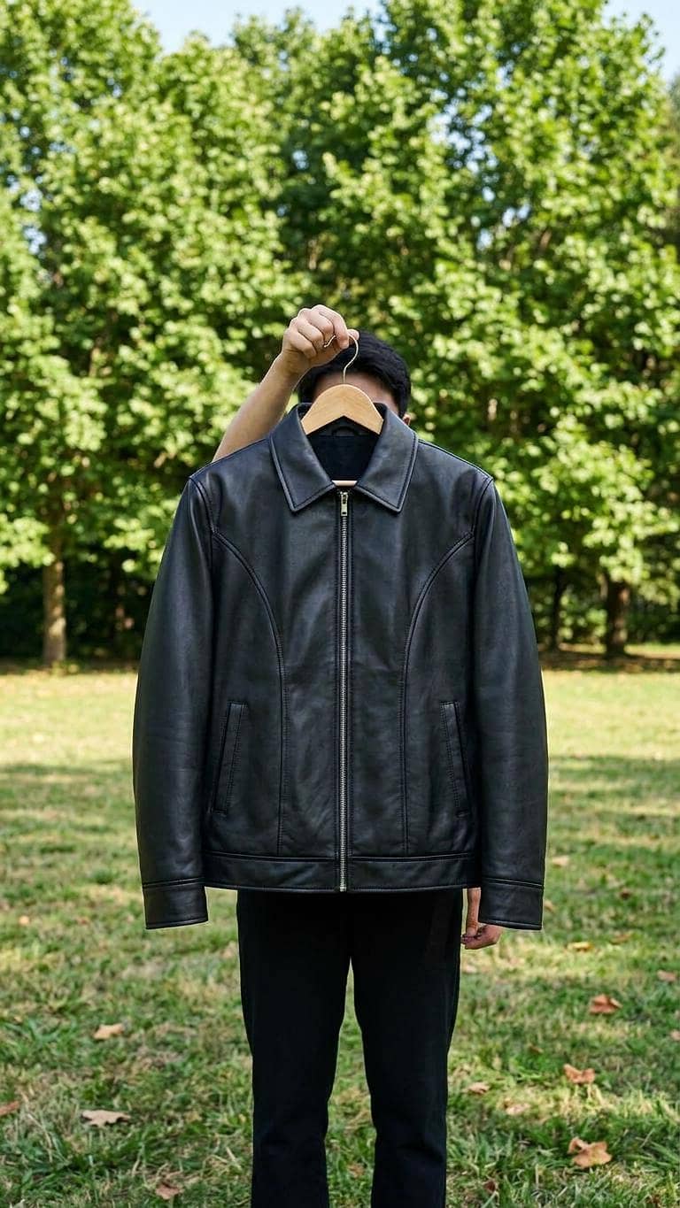 Premium Black Rexine Jacket 1