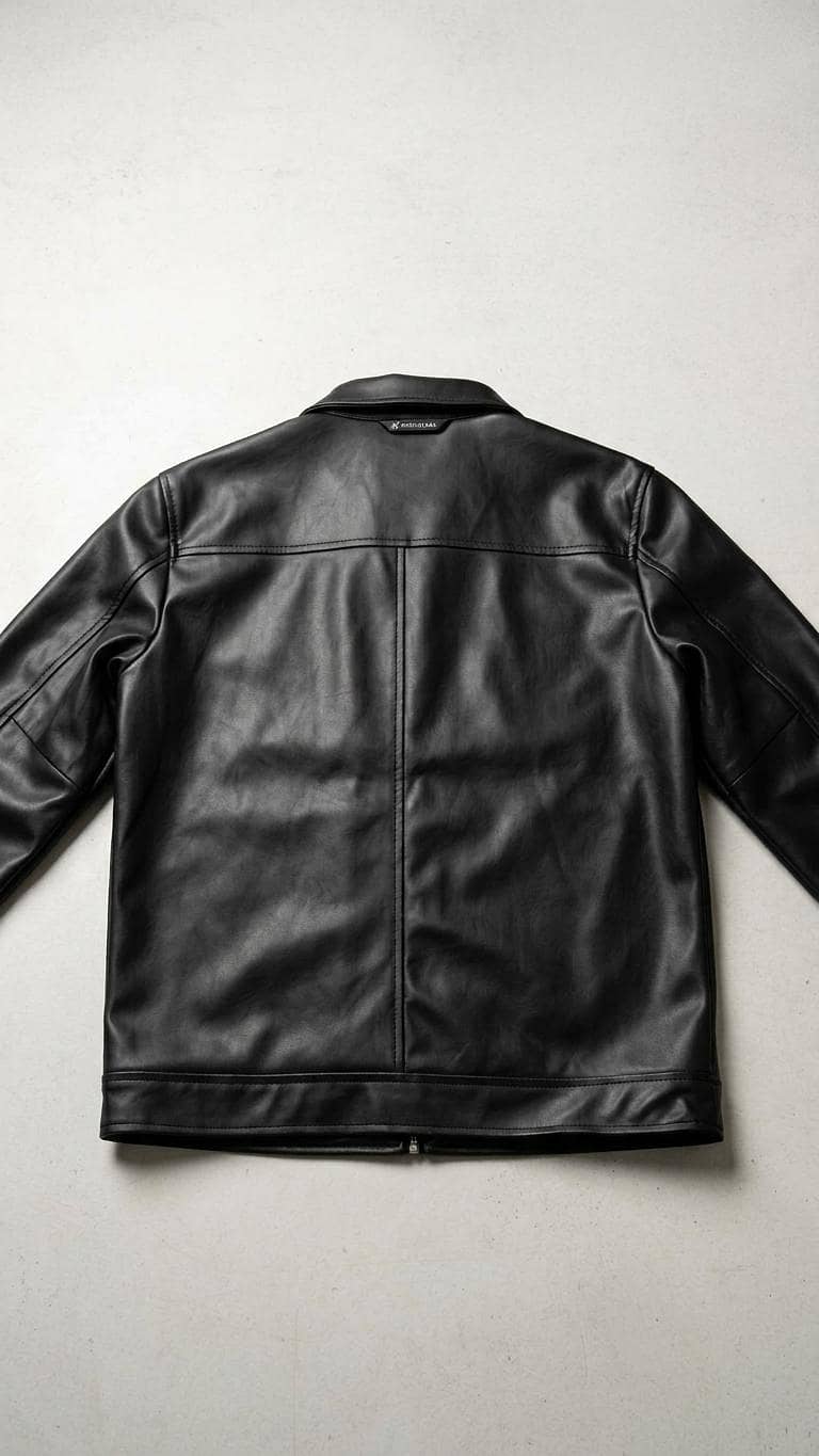 Premium Black Rexine Jacket 4