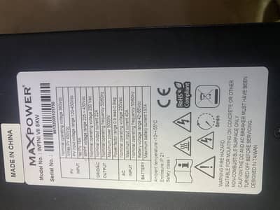 Max power 5 kv inveter